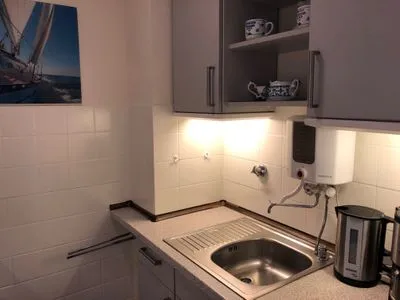 Küche / Küchenzeile Ferienwohnung im Haus Nordland App 34 (Hund)