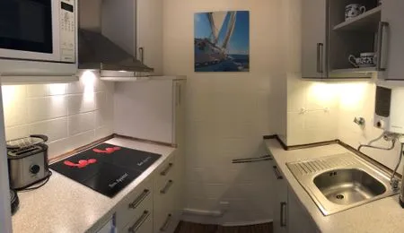 Küche / Küchenzeile Ferienwohnung im Haus Nordland App 34 (Hund)