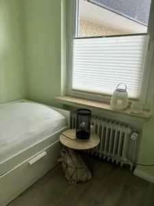 Schlafzimmer Ferienwohnung Strandblick