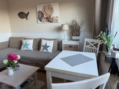 Wohnzimmer Ferienwohnung im Haus Nordland App 46