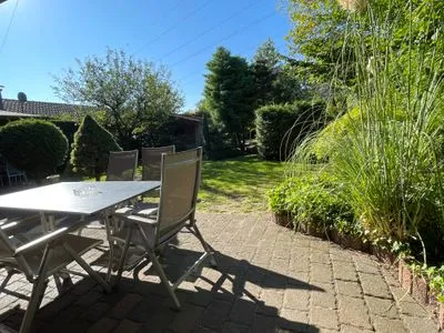 Terrasse Unser Landhaus - Lastering Ferienhäuser & Apartments