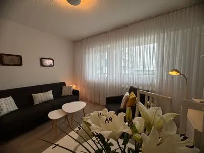 Wohnzimmer Ferienwohnung im Haus Nordland App 78