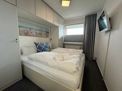 Schlafzimmer Ferienwohnung im Haus Nordland App 61