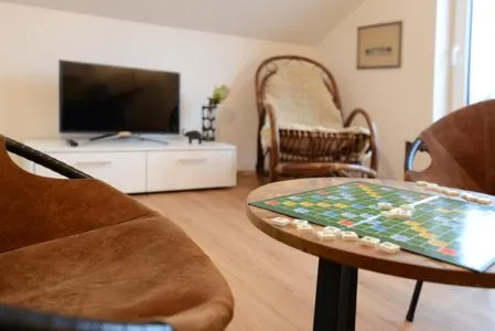 Wohnzimmer Apartment mit Balkon 7/5 OG