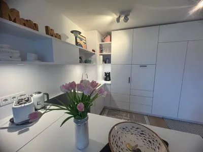Küche / Küchenzeile Ferienwohnung im Haus Nordland App 105
