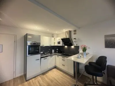 Küche / Küchenzeile Ferienwohnung im Haus Nordland App 97