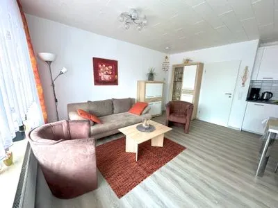 Wohnzimmer Ferienwohnung Ostfriesenmuschel