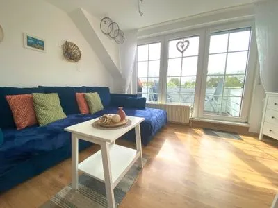 Wohnzimmer Ferienwohnung Jolle