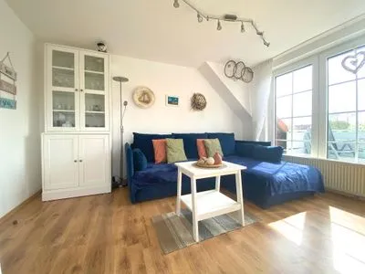 Wohnzimmer Ferienwohnung Jolle