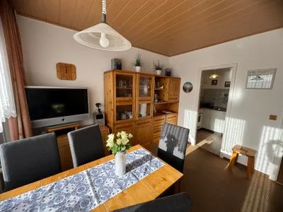 Wohnzimmer Ferienwohnung im Haus Nordland App 75