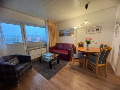 Wohnzimmer Ferienwohnung im Haus Nordland App51(Hund)