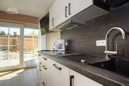 Küche / Küchenzeile App. 10 mit Terrasse, Privatstrand