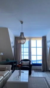 Wohnzimmer Hus op de Wurth Ferienwohnung Seeblick