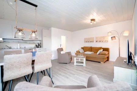 Wohnzimmer Ferienwohnung "Möwensand"