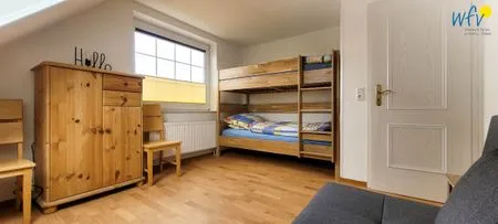 Schlafzimmer Fuhrmannshof Ferienwohnung Amke