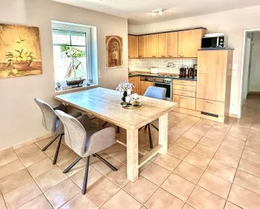 Essbereich und Küche Parkresidenz am Hafen Wohnung HF 12 - "Luftsnapper´s"