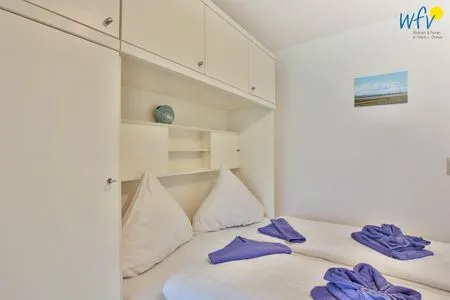 Schlafzimmer Ferienhaus Nikolausstraße 3B Ferienwohnung ,,Inseltraum''