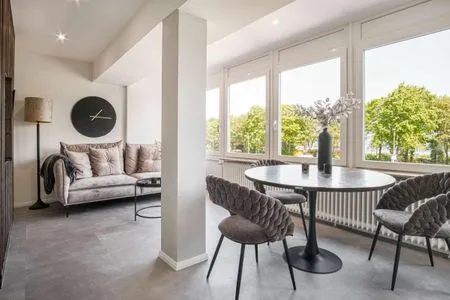 Wohnzimmer Ferienwohnung Meer in Sicht Eckernförde