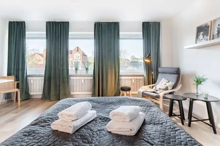 Bett Ferienwohnung Kleine Auszeit Eckernförde