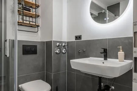 Badezimmer Ferienwohnung Ahoi Inselzeit Pellworm