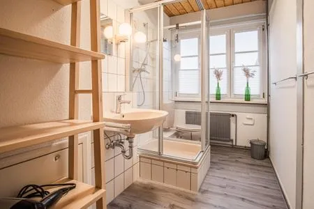 Badezimmer Ferienwohnung Heimat auf Zeit Pellworm