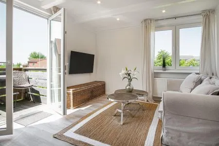 Wohnzimmer Ferienwohnung Nordlicht Refugium Pellworm