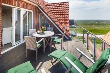 Balkon Ferienwohnung Strandläufer