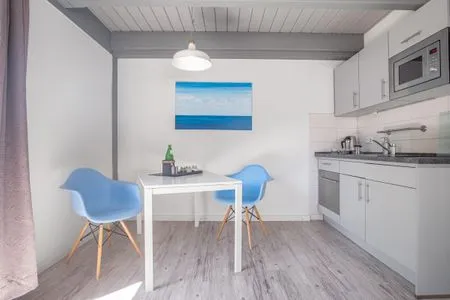 Wohnzimmer Ferienwohnung Deich & Chill Pellworm