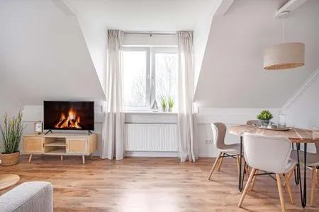 Wohnzimmer Ferienwohnung Friesenliebe auf Pellworm