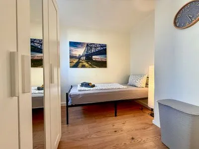 Schlafzimmer MonteurWohnung Sporbitzer Stübchen Dresden