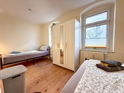 Schlafzimmer MonteurWohnung Sporbitzer Stübchen Dresden