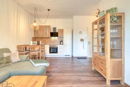 Ferienwohnung SeeBrise Röbel - offener Wohnbereich  SeeBrise