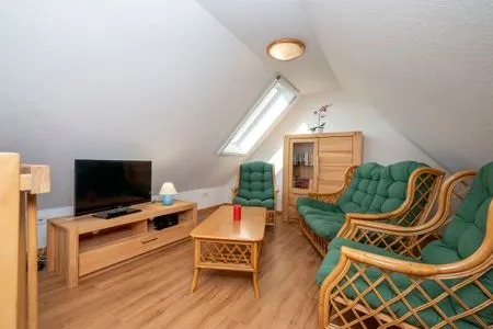 Schlafzimmer mit zwei Einzelbetten Ferienpark Freesenbruch Wohnung 2.4 - Familientraum