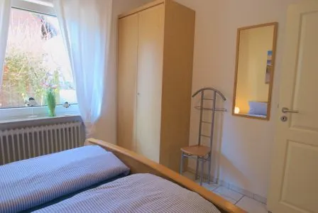 Schlafzimmer Ferienwohnung Muschel