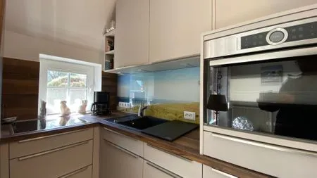 Küche / Küchenzeile Hus op de Wurth Ferienwohnung Austernfischer