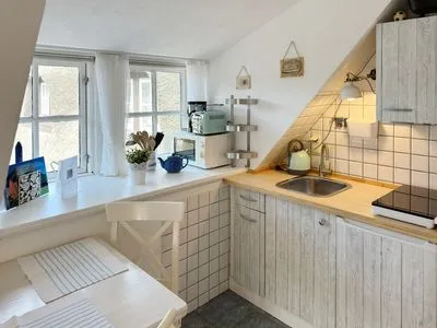 Küche / Küchenzeile Hüs Sanskiin Ferienwohnung *Eerdglüper*