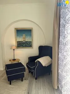 Wohnzimmer Villa Düna Ferienwohnung 2