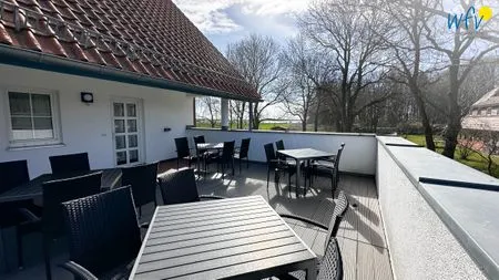 Terrasse Haus Windland Ferienwohnung Boddenblick