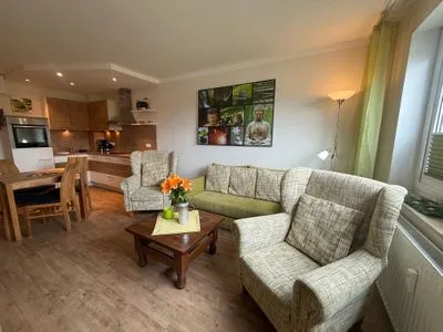 Wohnzimmer Ferienwohnung im Haus Nordland App 38