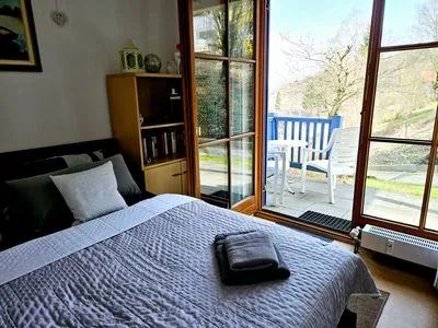 Terrasse Ferienland Sonnenwald Ferienwohnung  "Blick zum Lallinger Winkel" Apartment 6