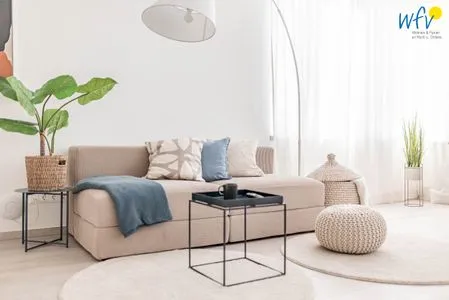 Wohnzimmer Haus Hummer Köbes Ferienwohnung Oscar