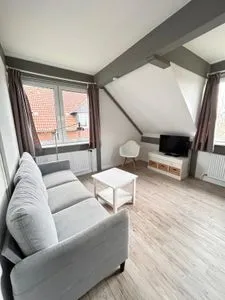 Wohnzimmer Ferienwohnung Pellwormer Inselperle