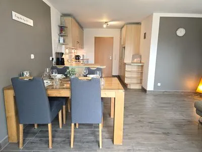 Wohnzimmer Ferienwohnung "Auszeit" Ostseenah am Schönberger Strand