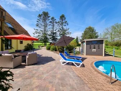 Terrasse Ferienwohnung "Feldkieker" in Schwartbuck