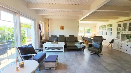 Wohnzimmer Ferienhaus "Lille Hus" - Urlaub mit bis zu 12 Personen