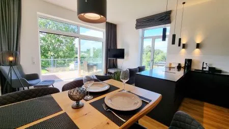 Wohnzimmer Ferienwohnung "Schöne Aussichten" in 1. Reihe in Kalifornien