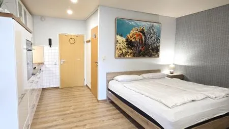 Schlafzimmer Ferienwohnung "Seepferdchen" in Schönberg-Holm an der Ostsee