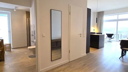 Wohnzimmer Ferienwohnung "Strandgut" in 1. Reihe an der Ostseeküste