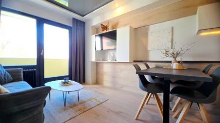 Wohnzimmer Ferienwohnung "Strandleben" Stilvoller Urlaub an der Ostsee