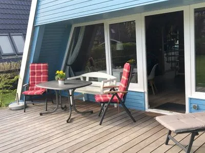 Terrasse Ferienhaus Ostseetraum